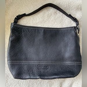Coach black leather bag